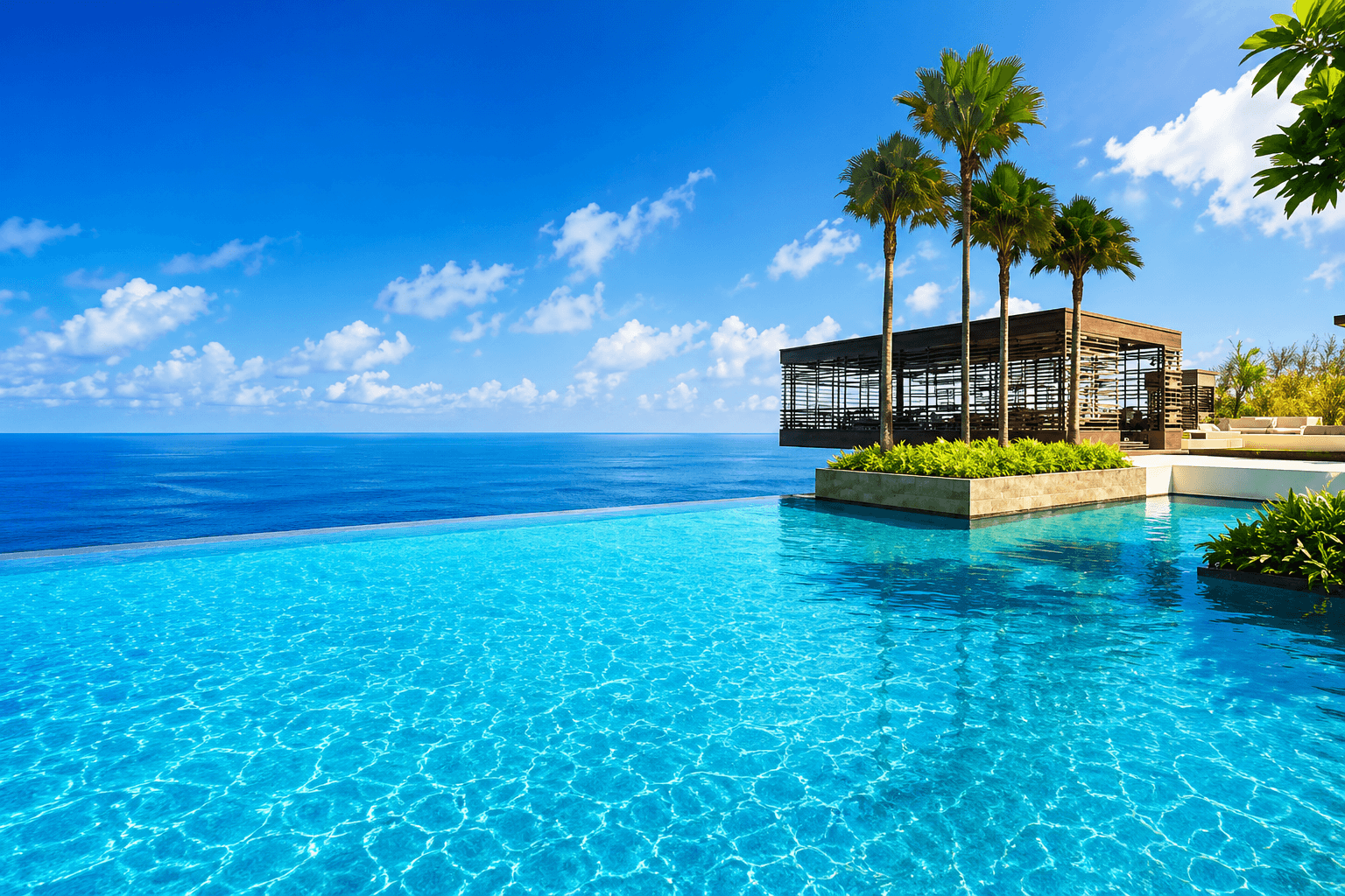 A cliffside luxury villa in Uluwatu with ocean views, typical of the honeymoon villas in this area of Bali. | balitouristic.com