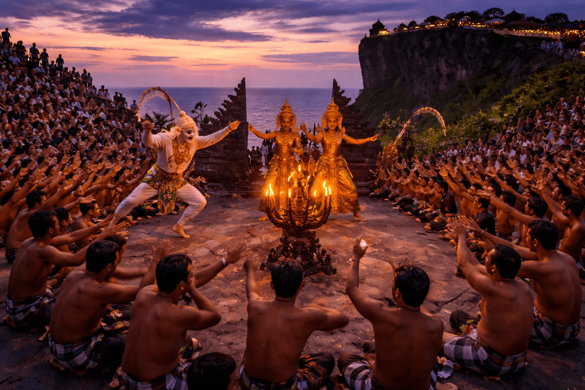 kecak dance in uluwatu | balitouristic.com
