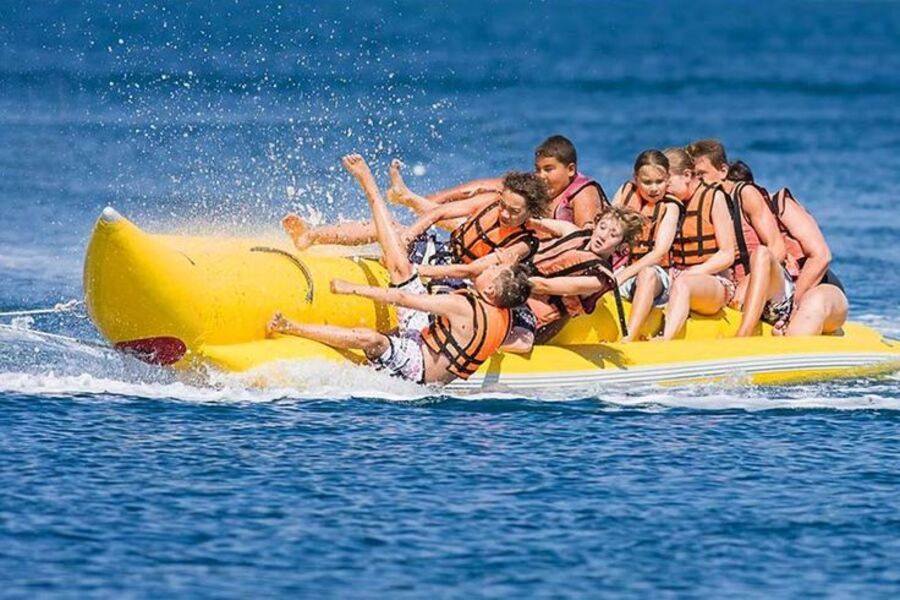bali attractions banana boat - bali watersport activities - bali touristic