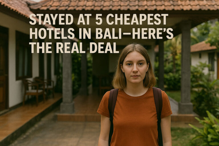 Stayed at 5 Cheapest Hotels in Bali: Here’s the Real Deal