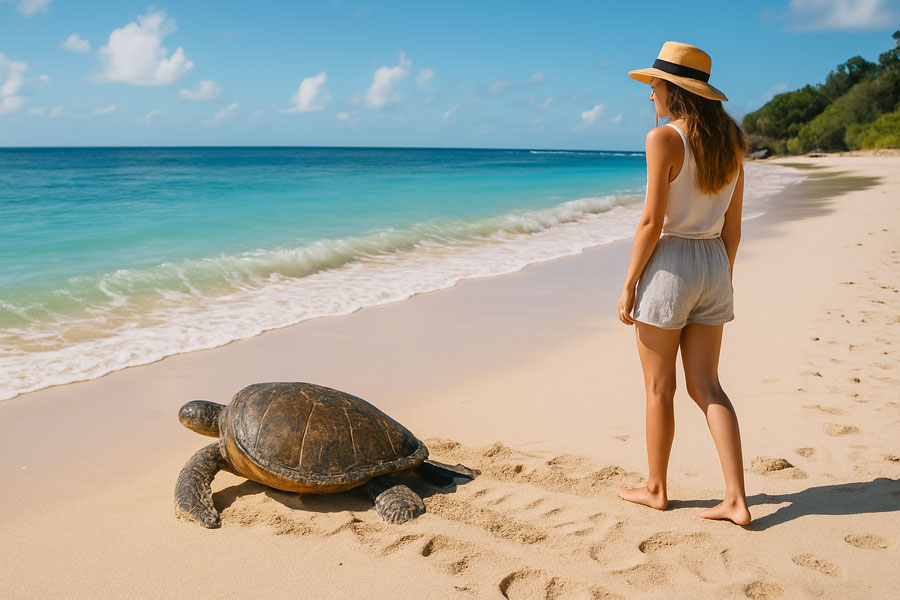 swim with turtles bali - bali touristic