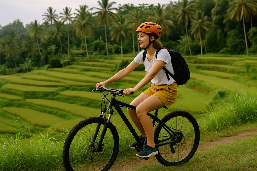 ubud cycling tour - bali touristic