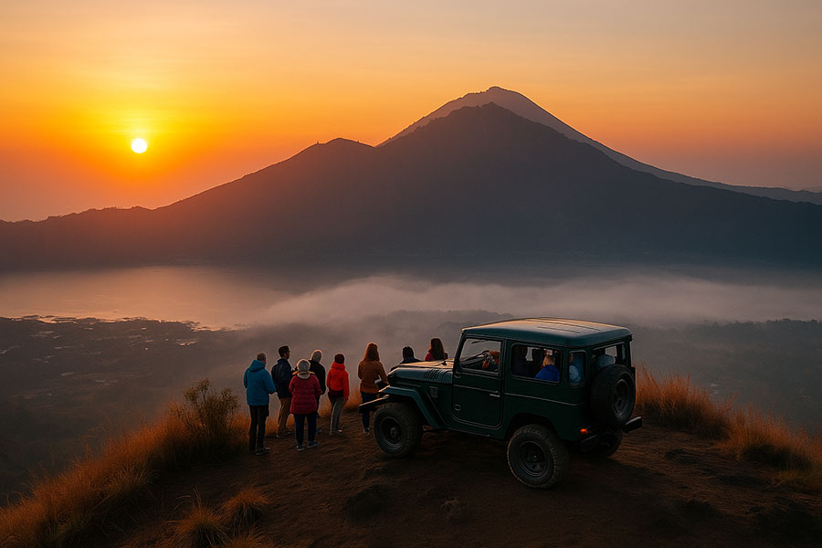 sunrise jeep tour - bali touristic