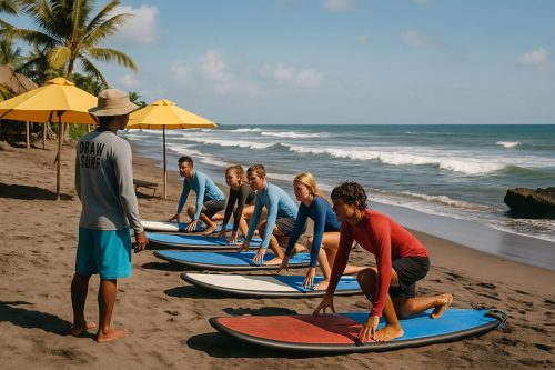 surfing in canggu - Bali activities