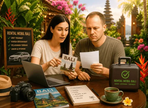 Travelers exploring hidden waterfalls, scenic rice terraces, and untouched tropical landscapes in Bali, capturing the spirit of Bali Package Deals 2026 with unique experiences, cultural adventures, and unforgettable island journeys.