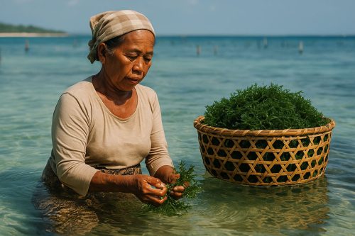 bali seaweed farming - tour in bali