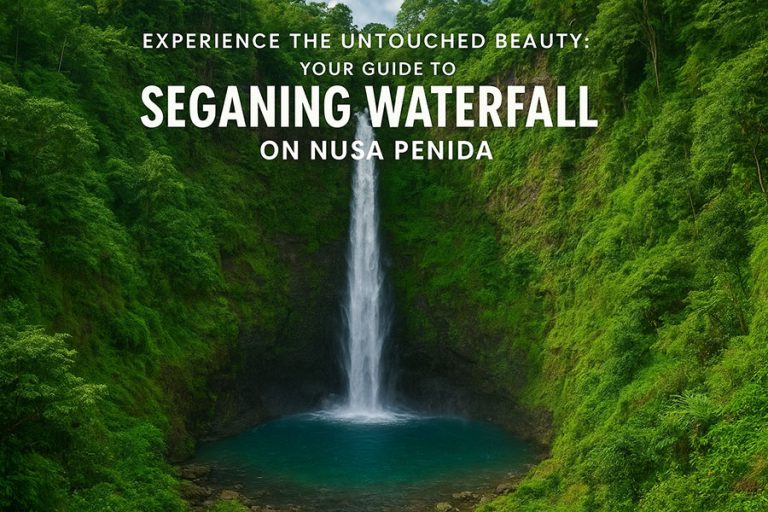 Seganing Waterfall on Nusa Penida For Experience Bali Beauty