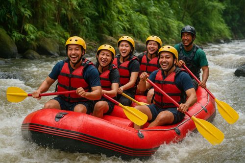 telaga waja river rafting - activity in bali