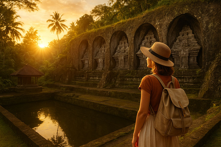 gunung kawi temple - gunung kawi sunrise