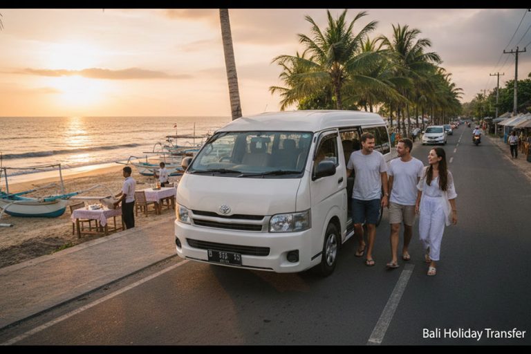 Bali Holiday Transfer to Jimbaran Along Quiet Sunset Roads