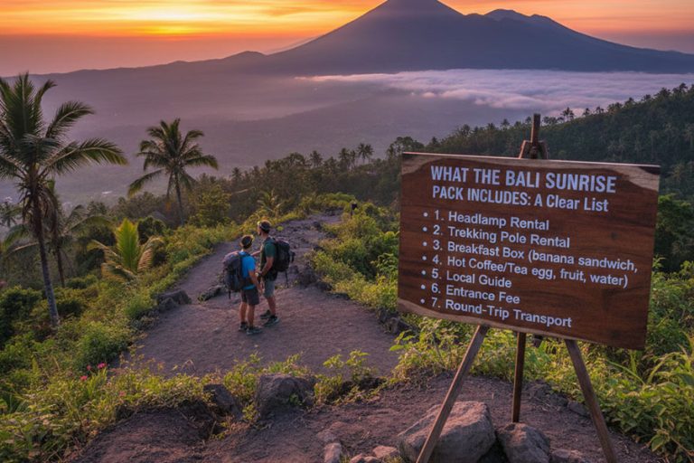 Bali Sunrise Pack for Mount Batur: What Package Include?