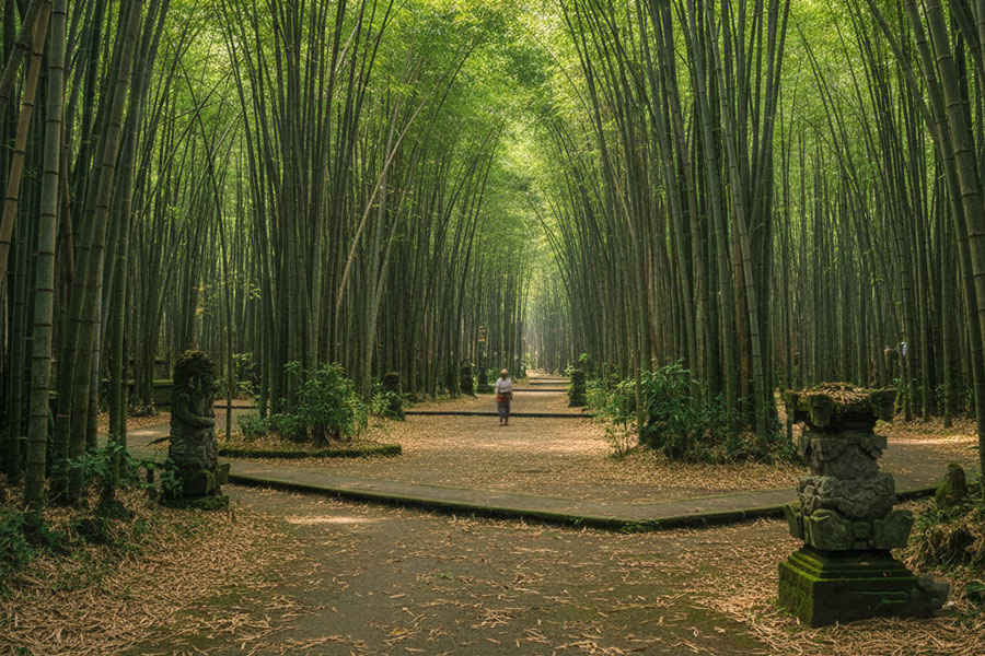 bamboo forest spot bali - bali instagram tour - bali touristic