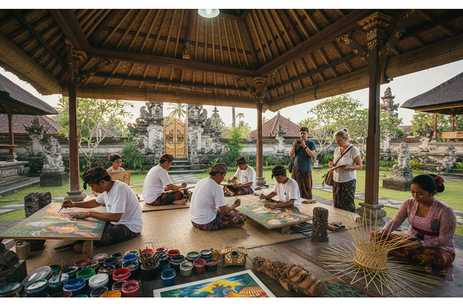 batuan art village - instagram tour in ubud - bali touristic