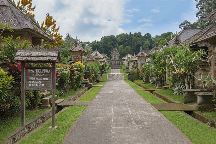 penglipuran unique village - tour in bali - bali touristic