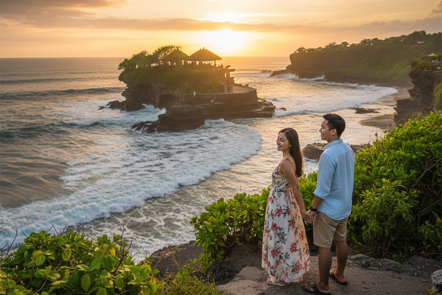 bali attractions for couples - tanah lot | balitouristic.com