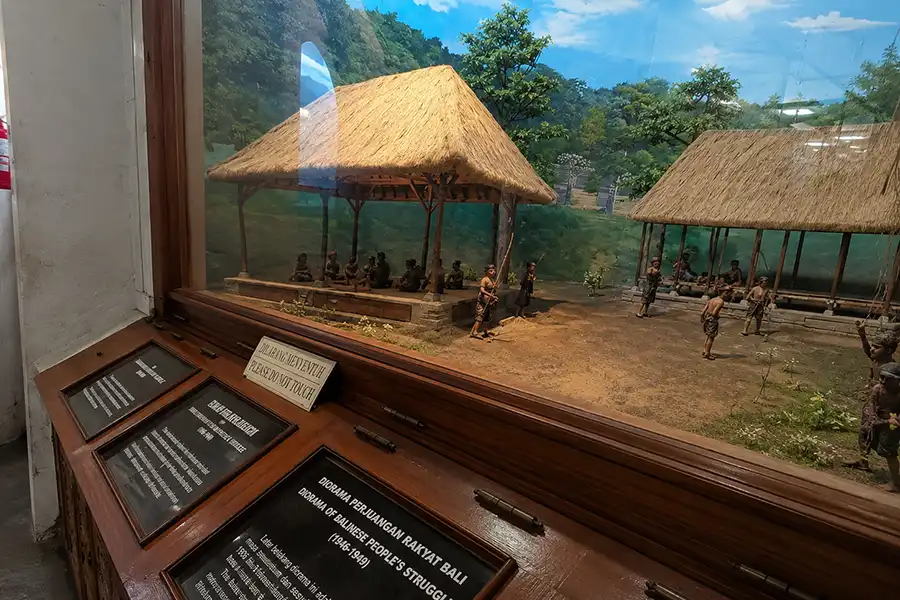 diorama inside Bajra Sandhi Monument Denpasar Bali | balitouristic.com
