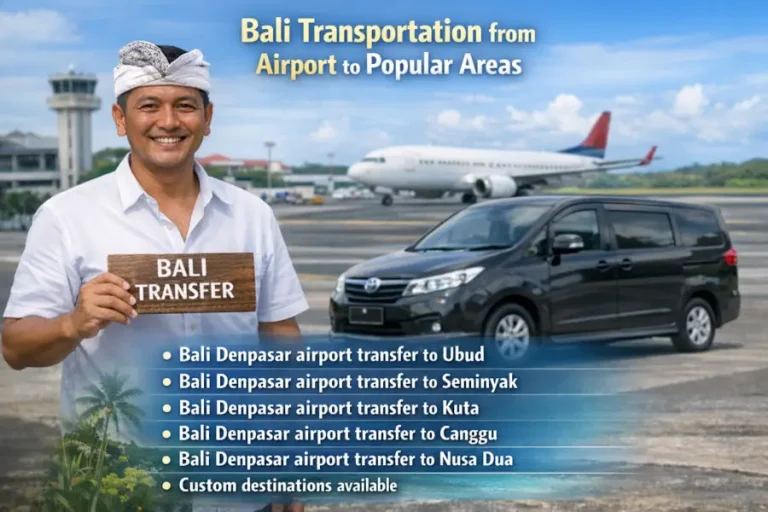 Bali Denpasar Airport Transfer 2026 | Fixed Price IDR 130K